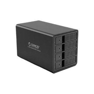 ORICO 奥睿科 磁盘阵列硬盘柜多盘位3.5英寸USB3.0 SATA机械硬盘移动外置盒子raid存储 全铝四盘位9548RU3