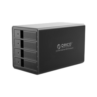 ORICO 奥睿科 磁盘阵列硬盘柜多盘位3.5英寸USB3.0 SATA机械硬盘移动外置盒子raid存储 全铝四盘位9548RU3