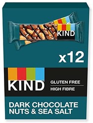 BE-KIND 缤善 KIND 黑巧克力 坚果和海盐 天然蛋白质 美味零食棒 12x 40g