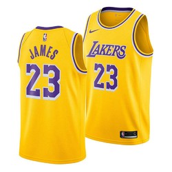 NIKE 耐克 Men's LeBron James Los Angeles Lakers Icon Swingman 球衣