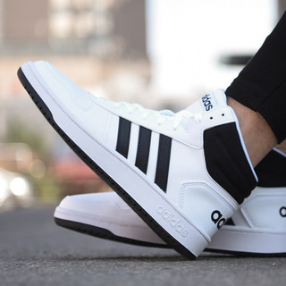 adidas 阿迪达斯 Adidas阿迪达斯NEO男鞋新款运动鞋HOOPS中帮复古板鞋休闲鞋FY8617