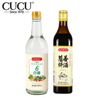 CUCU 调味汁 葱姜料酒+白醋 500ml*2调味组合 鲜香味美