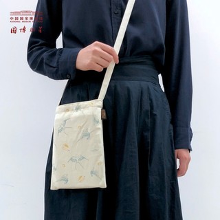 中国国家博物馆 夏日清新帆布包 18x24x115cm 棉 创意国风文艺简约包