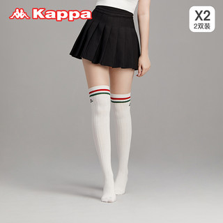 Kappa 卡帕 KP1W04 女子高筒过膝袜 2条装