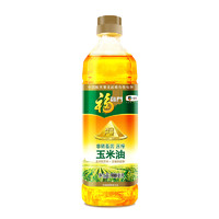福临门 食用油 黄金地玉米油900ml 一级压榨炒菜油 植物调和油 中粮出品