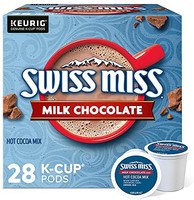 美怡可 瑞士小姐牛奶巧克力热可可 Keurig 单一服务 K 杯豆荚，28COUNT