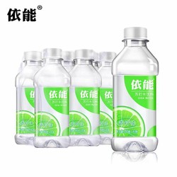 yineng 依能 青柠味无糖无汽弱碱性苏打水350ml*6瓶饮用水小瓶水