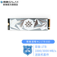 影驰 星曜M.2 512G/1TB 永劫无间 NVME SSD固态硬盘台式机M2硬盘 星曜 1T SSD