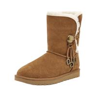 UGG 经典新奇系列 Bailey Button 女士中筒雪地靴 1114970 栗子棕色 39