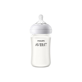 AVENT 新安怡 自然系列 SCF586/01 硅胶护层玻璃奶瓶 240ml 1月+