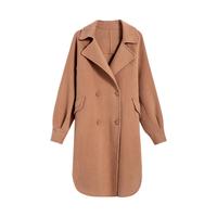 LILY 丽丽 女士毛呢中长款大衣 120410F1168 金棕 XL