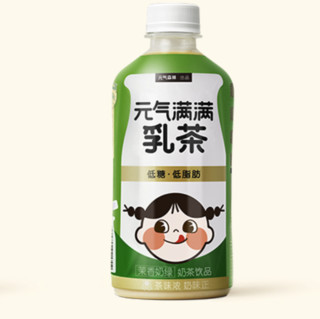 元气森林 元气满满 乳茶 奶茶饮品组合装 3口味 450ml*6瓶（厚乳桃桃450ml*2瓶+浓香原味450ml*2瓶+茉香奶绿450ml*2瓶）