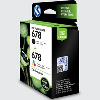 PLUS会员：HP 惠普 678 L0S24AA 墨盒 黑彩套装