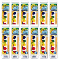 Crayola 绘儿乐 可水洗水彩画颜料 8色 12盒装
