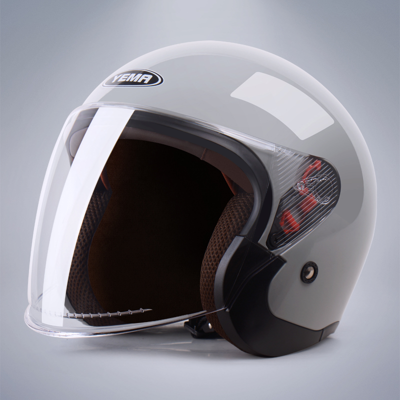 野马(yema)3c认证633s电动摩托车头盔男女冬季轻便式半盔电瓶车安全帽