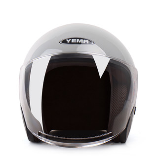YEMA 野马 633S 摩托车头盔 冷淡灰 均码