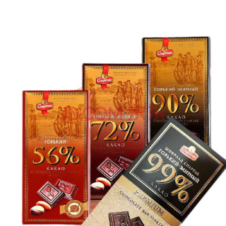 狮巴达克 巧克力组合装 90g*4块（56%+72%+90%+99%）