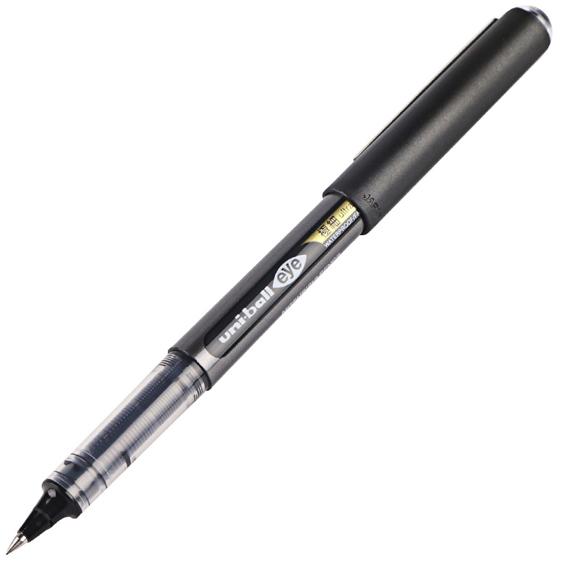 uni 三菱铅笔 三菱 UB-150 拔帽中性笔 黑色 0.5mm 5支装
