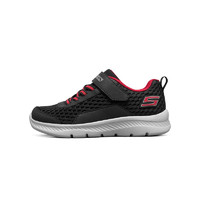 SKECHERS 斯凯奇 COMFY FLEX 2.0 男童休闲运动鞋 400045L/BKRD 黑色/红色 36码