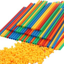 chenfeng晨风管子软管拼接吸管积木拼装搭建拼插4d游戏房子幼儿园儿童