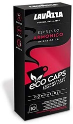 Lavazza Eco 咖啡胶囊 – Espresso Armonico – Nespresso 兼容 – 50粒 – 5包装(5 x 53克)