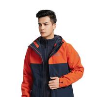 Jack Wolfskin 狼爪 男子三合一冲锋衣 5121311-6388 熔岩红/宝蓝 L