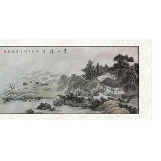 尚得堂 墨翁《春山清音》156x46cm 宣纸