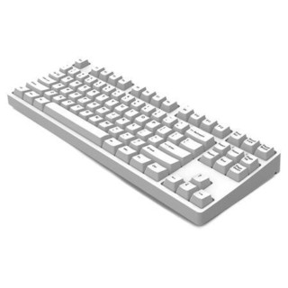 GANSS 迦斯 GS87C 87键 有线机械键盘 白色 Cherry红轴 单光