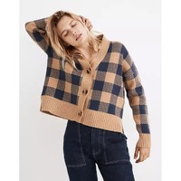 madewell 女子格纹针织开衫