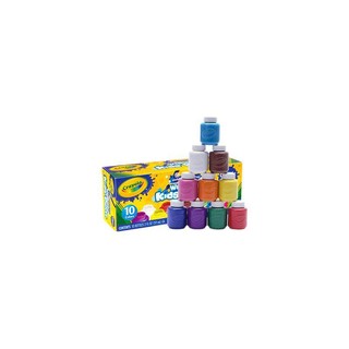 Crayola 绘儿乐 可水洗绘画颜料 S54-1205 荧光10色 经典装