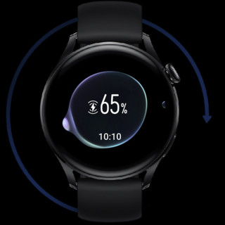 HUAWEI 华为 Watch3 活力款 eSIM 智能手表 46.2mm 黑色表壳 黑色硅胶表带 (GPS、血氧)