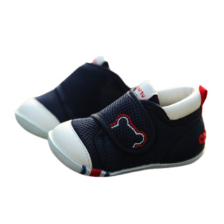 CRTARTU 卡特兔 XZ-62 婴儿学步鞋 网眼版 1段 蓝色 19码