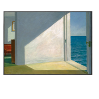 海龙红 爱德华霍普《海边的房间》60×43cm 欧式抽象装饰画挂画壁画