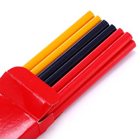 辉柏嘉 1322 三角杆铅笔 彩色杆 HB 红3绿3黑3黄3 12支装