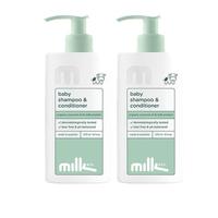 Milk&Co 2包邮装】milk&co 婴儿洗发护发二合一 2件装 2x375ml