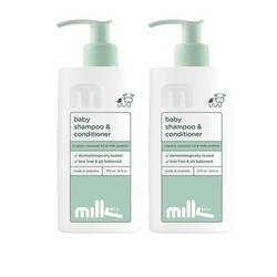 Milk&Co 2包邮装】milk&co 婴儿洗发护发二合一 2件装 2x375ml