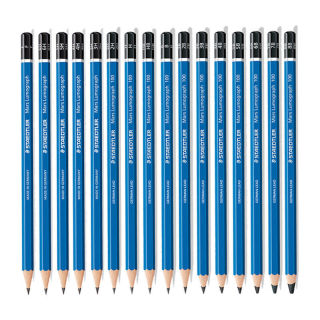 Staedtler 施德楼100 六角杆铅笔蓝色10b 12支装 报价价格评测怎么样 什么值得买