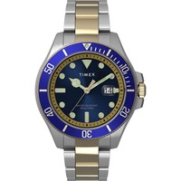 TIMEX 天美时 Men's Harborside Coast Two-Tone Stainless Steel Bracelet Watch 43mm