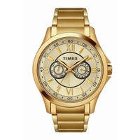 TIMEX 天美时 Traditional Men's Gold-Tone Stainless Steel Bracelet Watch 43.5mm