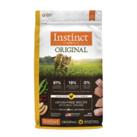 有券的上：Instinct 百利 天然百利猫粮 进口增肥主粮 经典无谷鸡肉猫粮 11磅/5kg