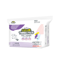 THREE PIGS 三只小猪 3D轻薄系列 拉拉裤 XXXL30片
