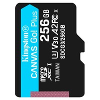 PLUS会员：Kingston 金士顿 256GB U3 V30 A2 4K 内存卡 TF存储卡
