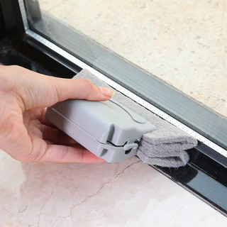 凹槽清洁刷死角缝隙刷擦窗户万能槽沟多功能厨房刷子清理神器窗台 灰白