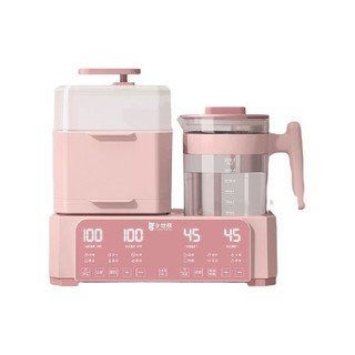 小壮熊 KH-8869 婴儿调奶器 不锈钢款 樱花粉 1500ml