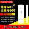 翰颂无线随身wifi无限流量上网卡免插卡4G热点学生宿舍USB插卡移动5G网络三网通不限速宽带笔记本便携上网宝 设备+5200MA充电仓升级版