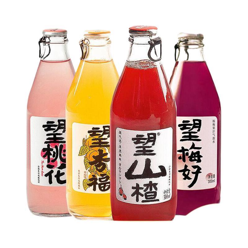 HOPE WATER 好望水 果汁饮料组合装 4口味 300ml*8瓶（望山楂300ml*2瓶+望梅好300ml*2瓶+望桃花300ml*2瓶+望杏福300ml*2瓶）