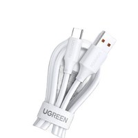 UGREEN 绿联 US303 Type-C 66W 数据线 PVC 1m 白色