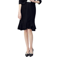 黛薇璐媤 女士鱼尾半身裙 B-172063 黑色 S