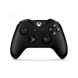 微软 Xbox One S手柄 黑色手柄+无线接收器1代+同步充电套组套装