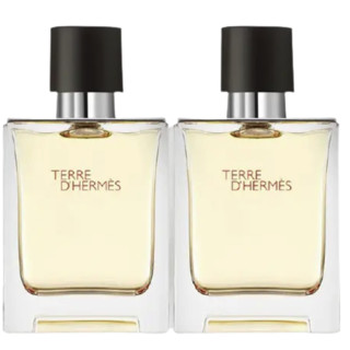 HERMÈS 爱马仕 大地淡香水套装礼盒 50ml*2  经典淡香 送男友生日节日礼物